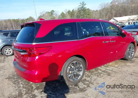 2023 Honda Odyssey Elite z USA, uszkodzony, nr VIN 5FNRL6H98PB015474